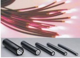 PVC end glow fiber optic with recover in black End Glow Fiber (EOF-6)