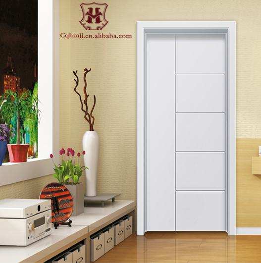 White composite wood pvc door