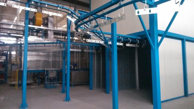 automatic electrostatic powder coating line for 30 years experience