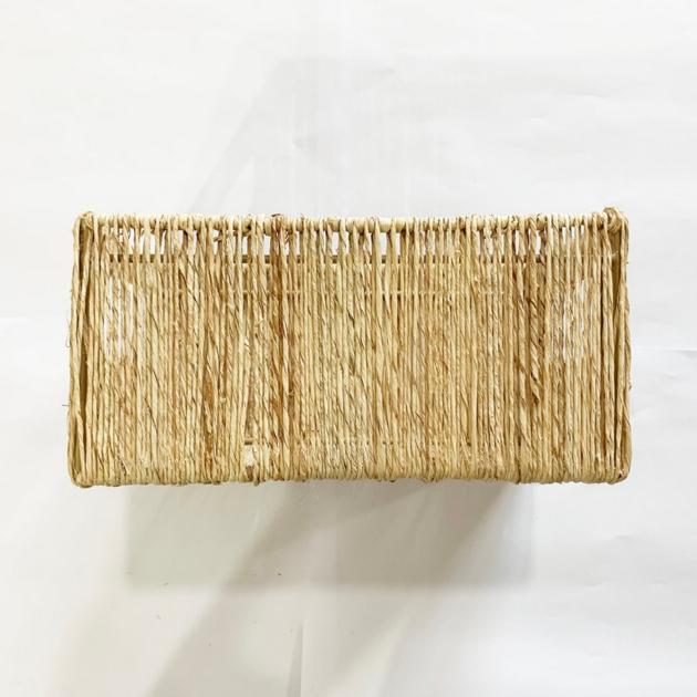 Rectangular Jute Storage Tray Manufactured In