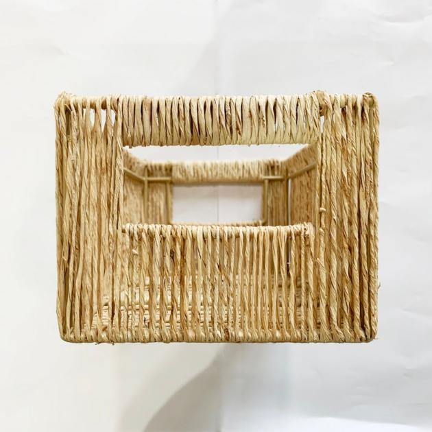 Rectangular Jute Storage Tray Manufactured In