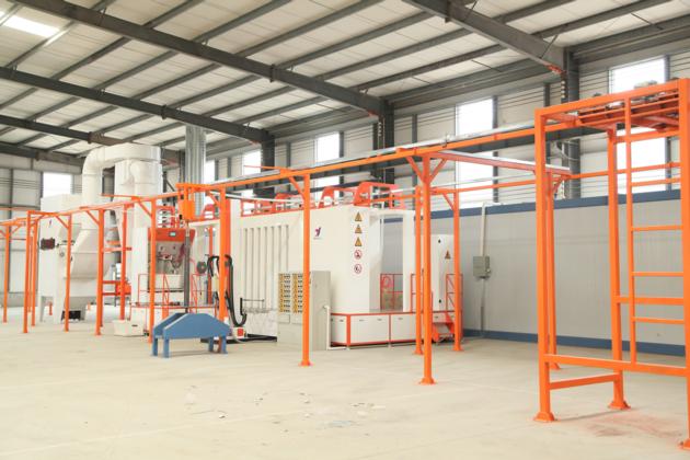  Hanna Quick color exchange coating system with powder gun