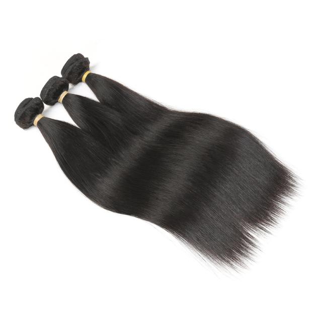 8A Peruvian Straight 3 Bundles Human Virgin Hair Weave
