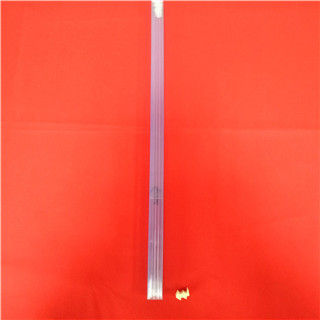 White plastic packing tube with end stopper for connector