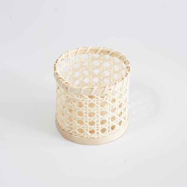 Natural Rattan Bamboo Woven Pen Holder Made in Vietnam