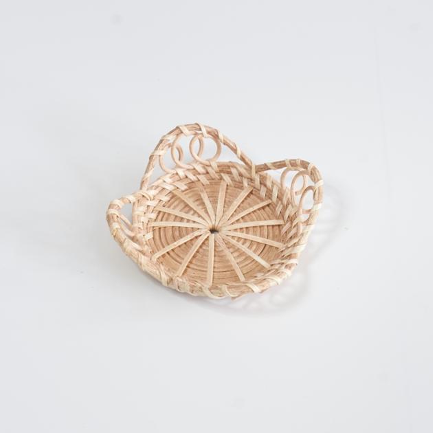 Round Rattan Woven Coaster Made In
