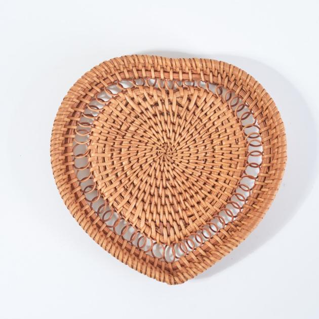 Round Rattan Woven Coaster Made In