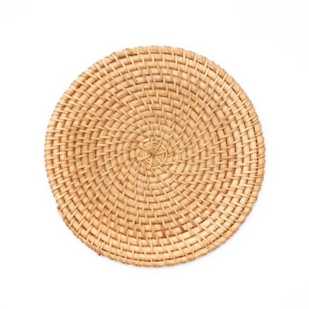 Round Rattan Woven Placemat Tablewares Made