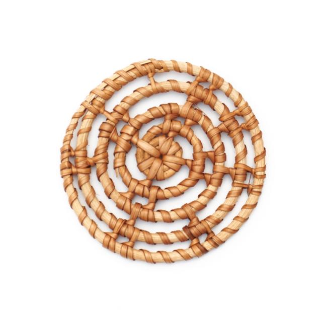 Round Rattan Woven Coaster Made In