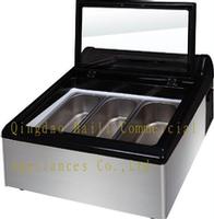 Leavo-Countertop Ice Cream Showcase, Gelato Showcase, Dipping Cabinet