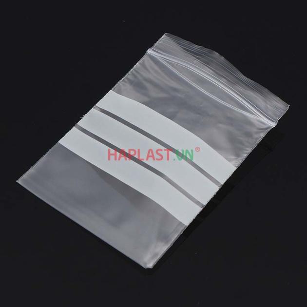 Reclosable Ziplock Bag With Writing Panels