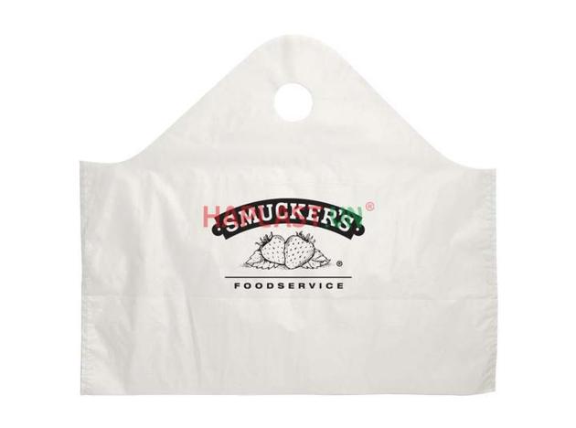 Printed Logo Pe Wave Top Take Out Food Bag