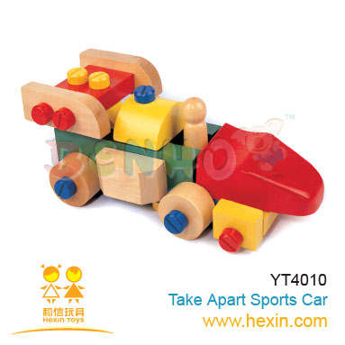 wooden toy-Take Apart Sports Car