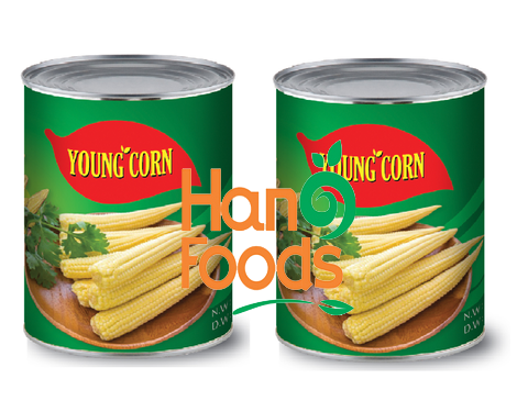 Canned Baby Corn In Glass Jar