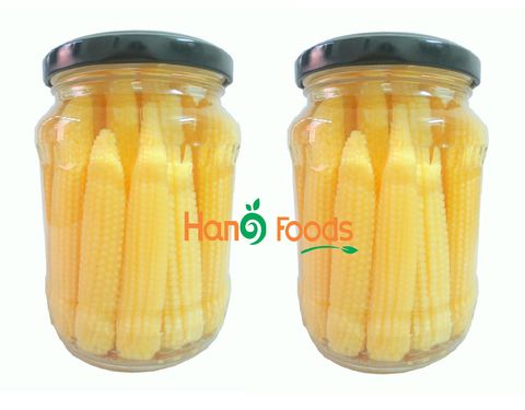 Canned Baby Corn In Glass Jar