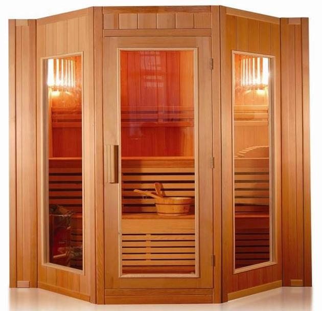 Traditional Finish Wood Sauna Room