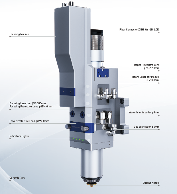 Fiber Laser Cutting Head For Metal