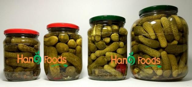 Canned Cucumber Gherkins Pickles