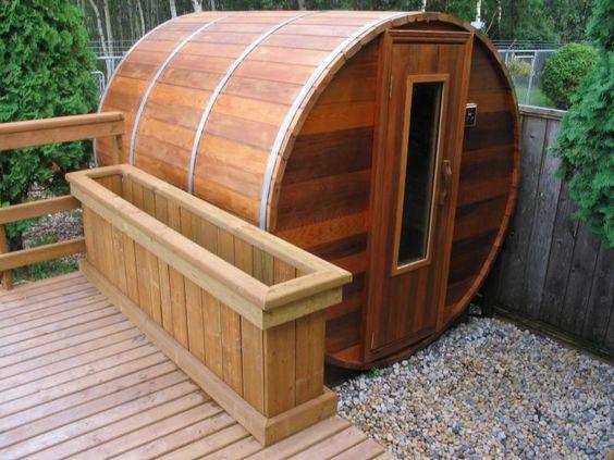 Traditional Home Sauna Room