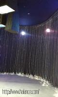 Optic fiber curtain wall