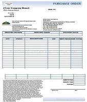 purchase order sheet