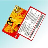 plastic scratch card