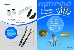 concrete construction form tie and accessory nut ,bolt ,screw ,cone