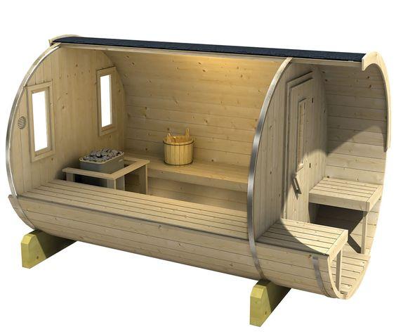 wooden outdoor steam sauna room for sale