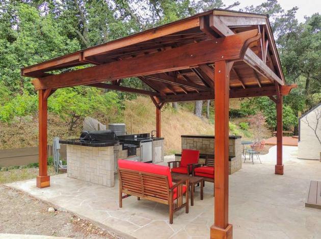 outdoor wooden gazebo designs