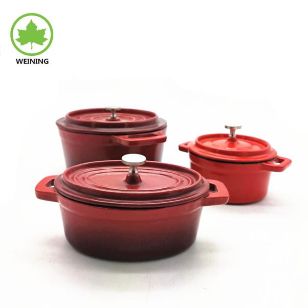 Colorful Enamel Cast Iron Cookware Hot