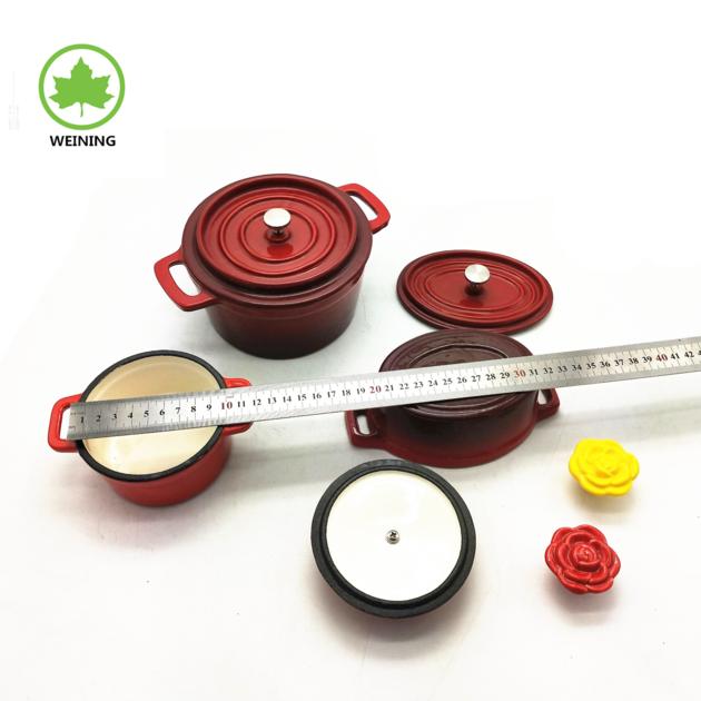 Colorful Enamel Cast Iron Cookware Hot