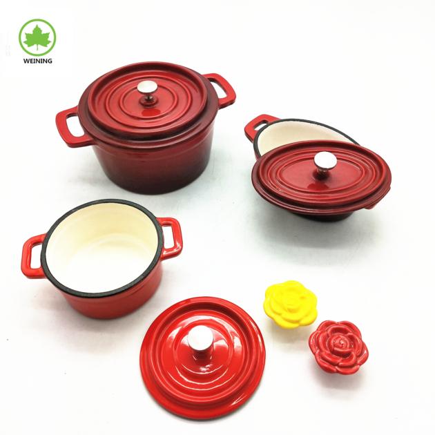Colorful Enamel Cast Iron Cookware Hot