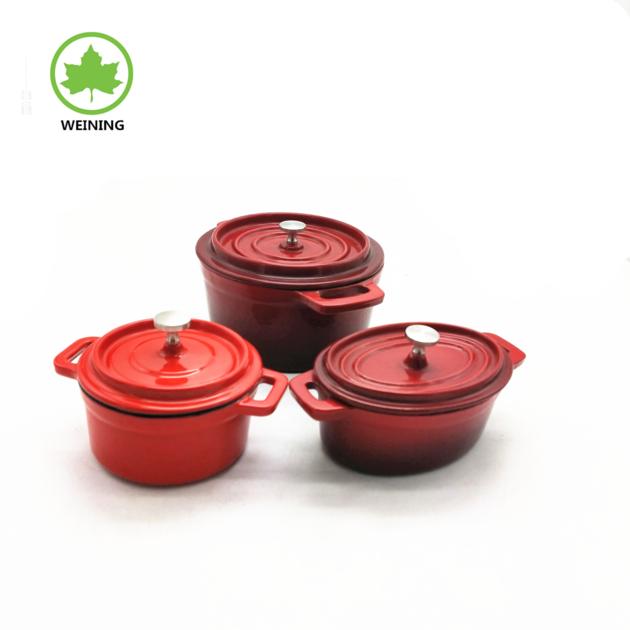 Colorful Enamel Cast Iron Cookware Hot