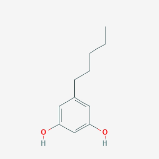 C A S : 500-66-3 Olivetol 5-PENTYLBENZENE-1,3-diol