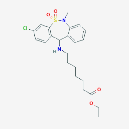 C A S : 66981-77-9 Tianeptine Ethyl Ester / SCHEMBL19182202 / Tianeptine Sodium Impurity B [EP]