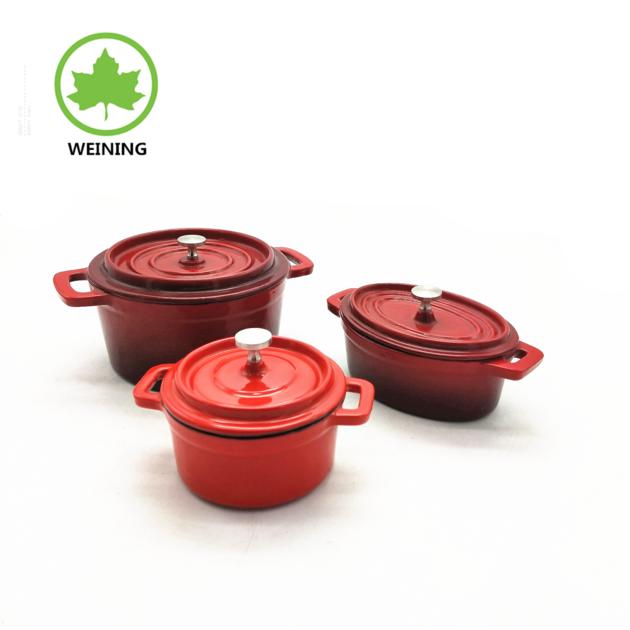 Colorful Enamel Cast Iron Cookware Hot