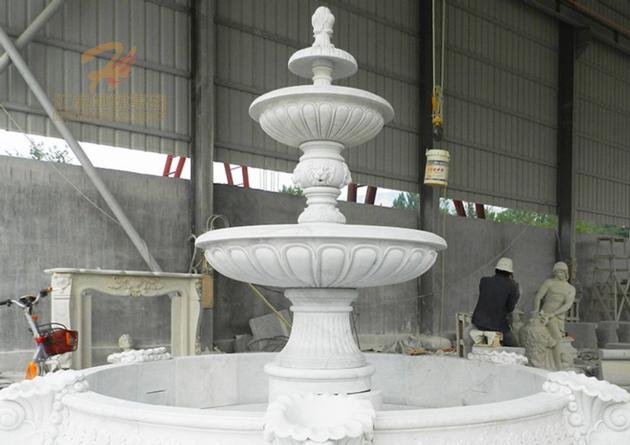 Classical Outdoor Large Carving Marble Water Fountain
