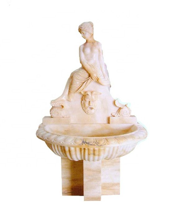 Hand Carved Natural Marble Water Fountain Garden Decoration