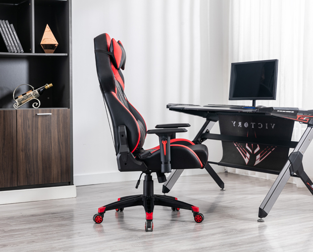 Custom Red Reclining Seat Gaming Chair
