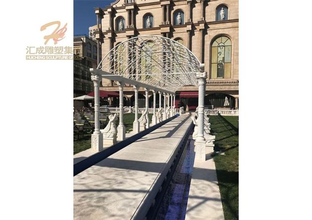 Customized Design Luxury Gazebo Marble Hand Carving