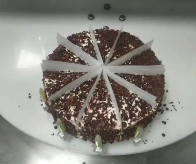 Ultrasonic Double Round Cake Cutting With