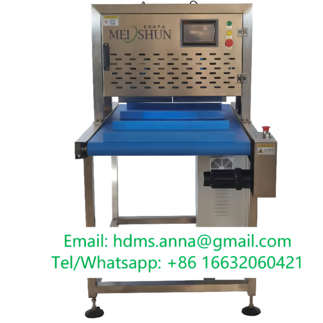 Industrial ultrasound cake cutting machine