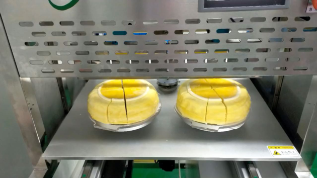 Automatic Cheesecake Cutting Machine Ultrasonic Cake