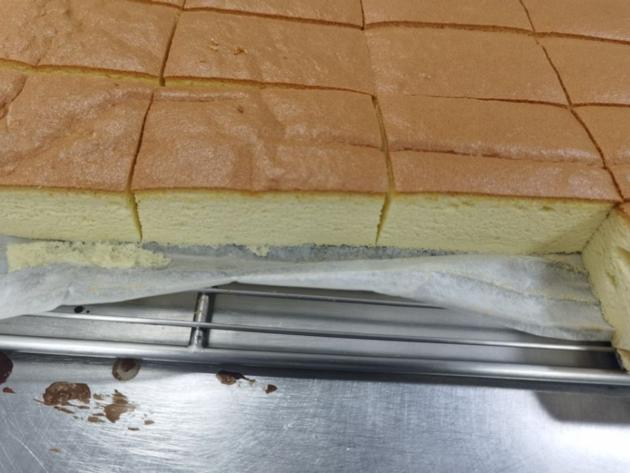 Automatic Ultrasonic Frozen Cheese Cake Cutting