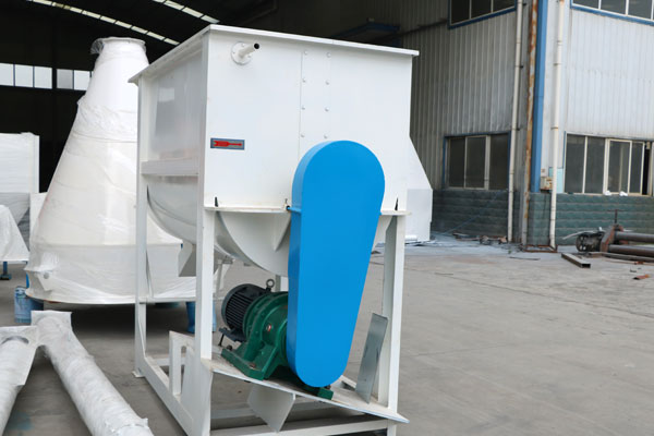 SLHY single shaft animal dry fodder blending 1 ton feed mixer 