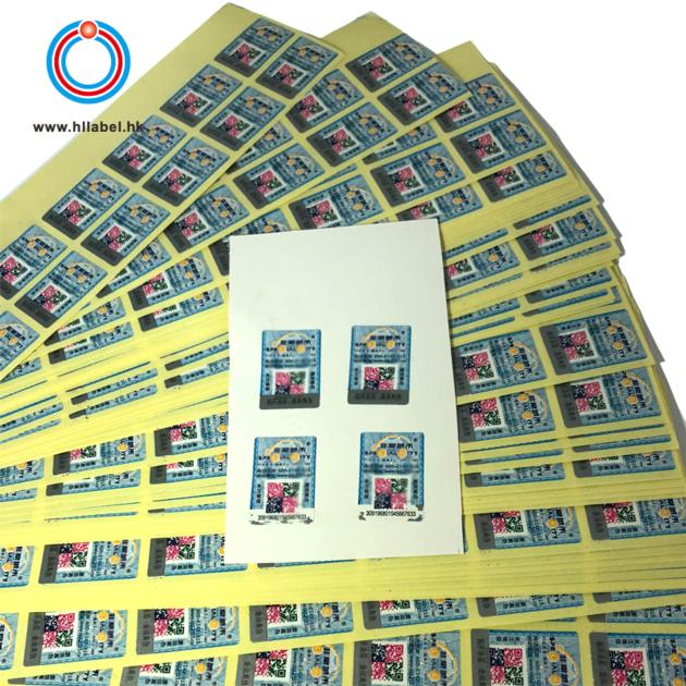 Customized Multi Layer Destructive Labels Security