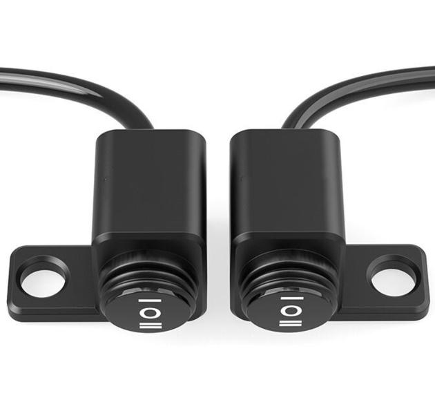 Motorcycle Rear-view Mirror Waterproof Aluminium Alloy Three-way Custom Motorcycle Switches