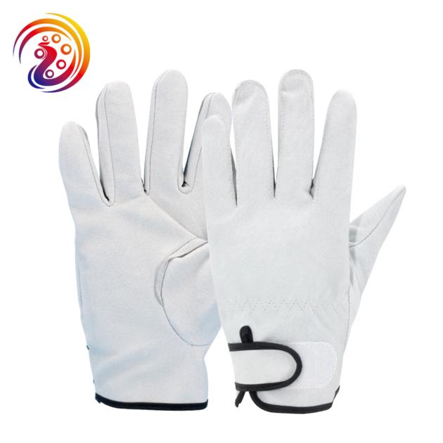 Heavy Duty Industrial Safety cowhide wood cutting Leather Gloves manufacturers