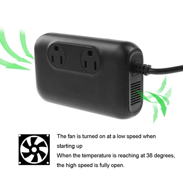 160W Car Power Inverter 18W QC3