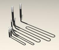 Bend type mosi2 heating element